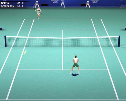 ANF&Auml;NGERFEHLER Auch bei den American Open spielt der Gegner grottenschlecht. Mitten im Feld bleibt er stehen und bestaunt unseren unerreichbaren Passierball.